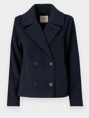 Hollister Navy Wool Blend Peacoat Brand-new
